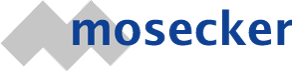 Mosecker Logo Mosecker Logo blau und grau